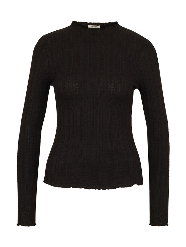 Orsay Čierne dámske tričko so stojačikom ORSAY