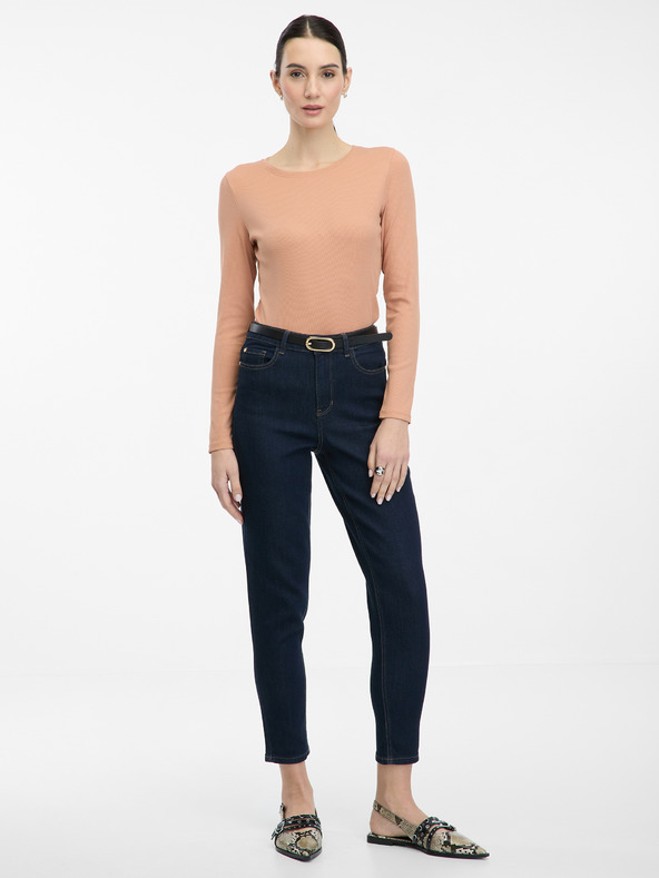 Orsay Svetlo hnedé dámske tričko s dlhým rukávom ORSAY