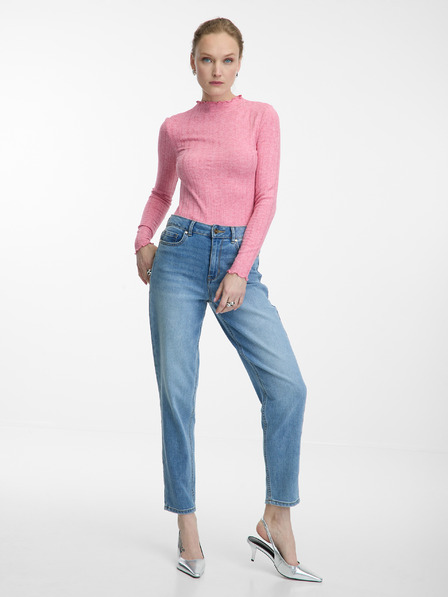 Orsay Ružové dámske tričko so stojačikom ORSAY