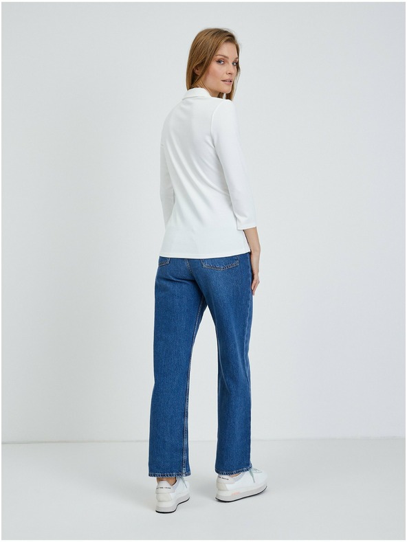 Orsay Krémové tričko s trojštvrťovým rukávom ORSAY