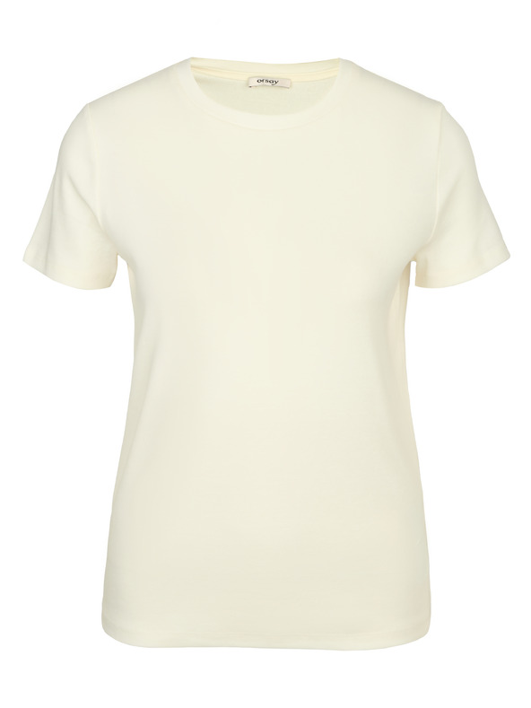 Orsay Krémové dámske tričko s krátkym rukávom ORSAY