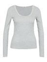 Orsay Krémové dámske tričko s dlhým rukávom ORSAY