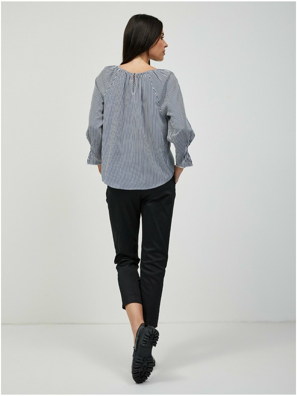 Orsay Modrá pruhovaná blúzka ORSAY