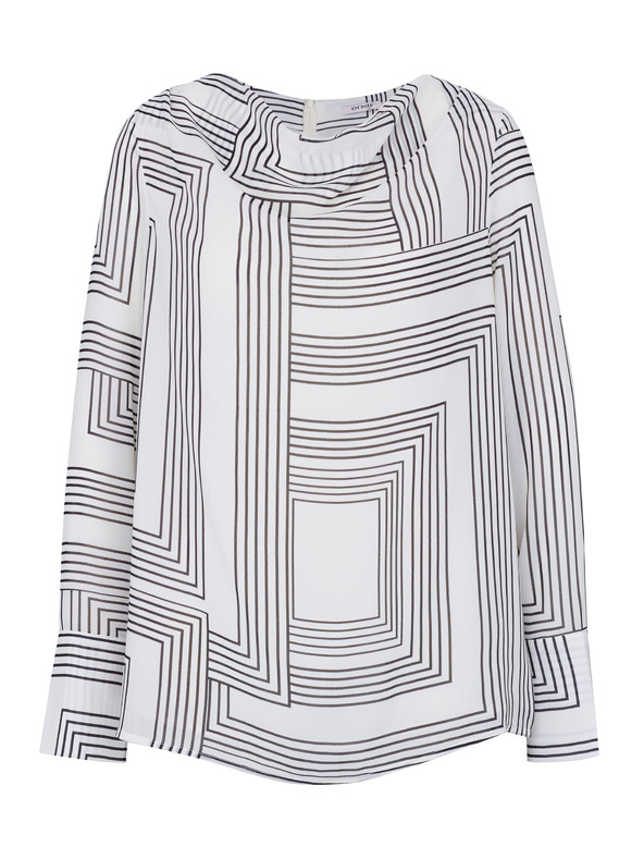 Orsay Biela vzorovaná dámska blúzka ORSAY