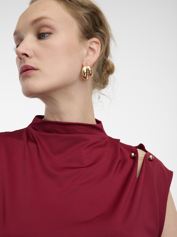 Orsay Oranžová dámska kvetovaná blúzka ORSAY