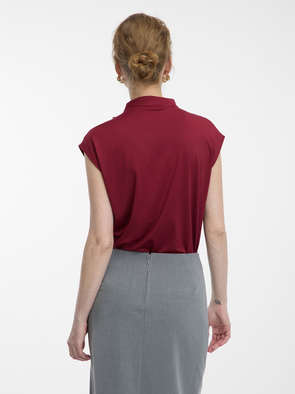 Orsay Oranžová dámska kvetovaná blúzka ORSAY