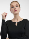 Orsay Čierny dámsky top s dlhým rukávom ORSAY