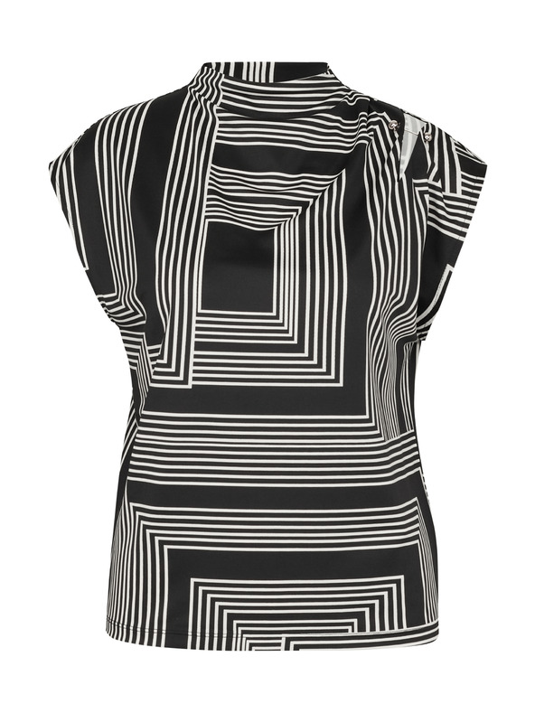 Orsay Čierna dámska vzorovaná blúzka ORSAY