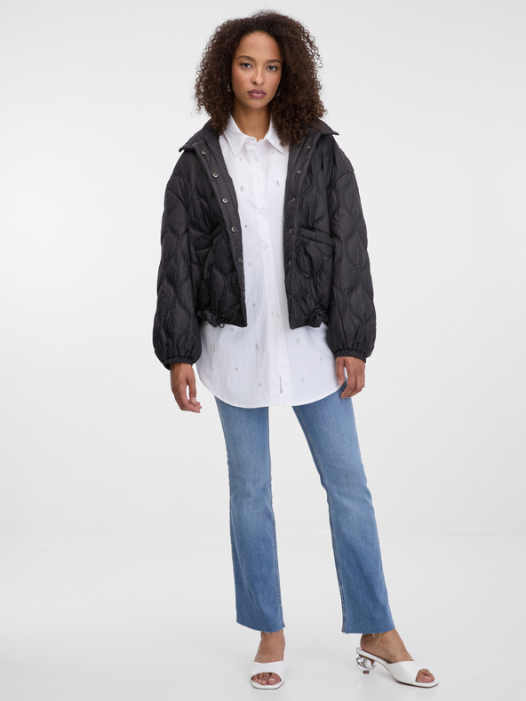 Orsay Čierna dámska prešívaná bunda ORSAY