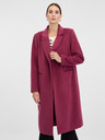 Orsay Tmavoružový dámsky kabát ORSAY