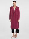 Orsay Tmavoružový dámsky kabát ORSAY