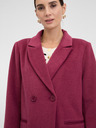 Orsay Tmavoružový dámsky kabát ORSAY