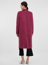Orsay Tmavoružový dámsky kabát ORSAY