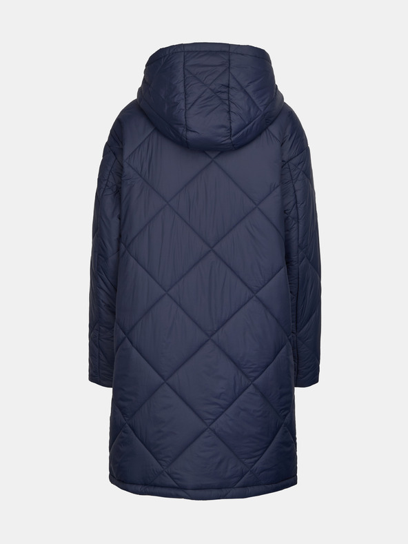 Orsay Tmavomodrý dámsky prešívaný kabát ORSAY