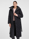 Orsay Čierny dámsky prešívaný kabát ORSAY
