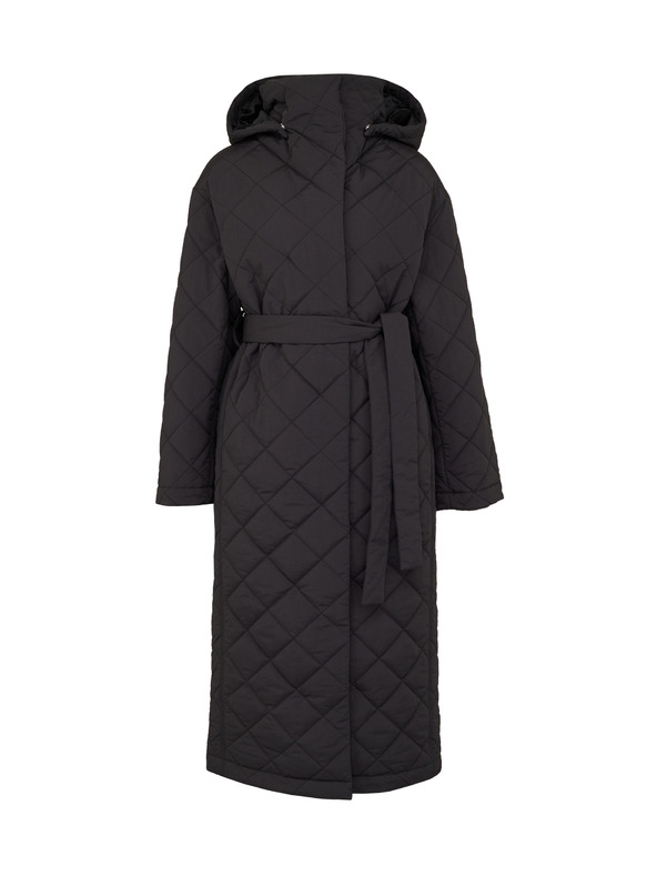 Orsay Čierny dámsky prešívaný kabát ORSAY