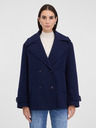 Orsay Tmavomodrý dámsky krátky kabát ORSAY