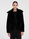 Orsay Čierny dámsky krátky kožúšok ORSAY