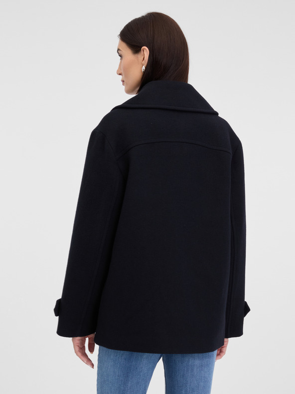 Orsay Čierny dámsky krátky kabát ORSAY