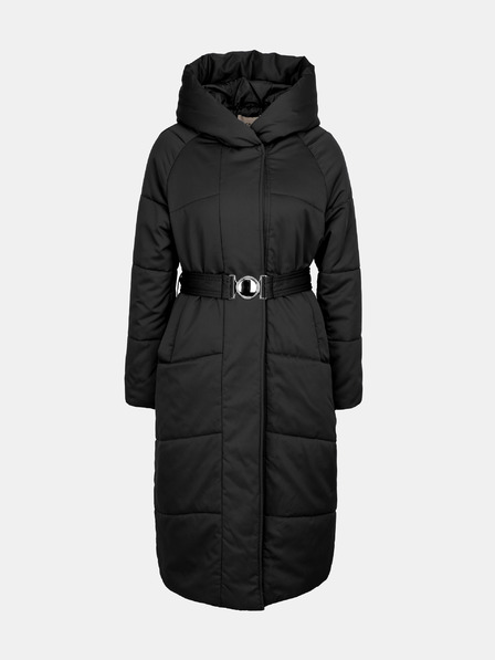 Orsay Čierny dámsky prešívaný kabát ORSAY