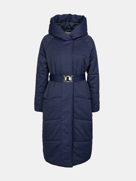 Orsay Tmavomodrý dámsky prešívaný kabát ORSAY