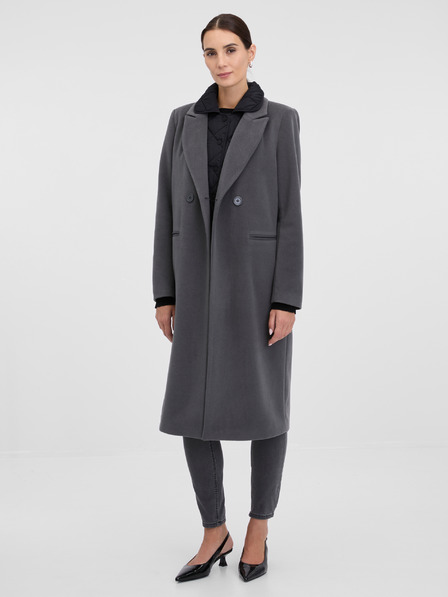 Orsay Sivý dámsky kabát ORSAY
