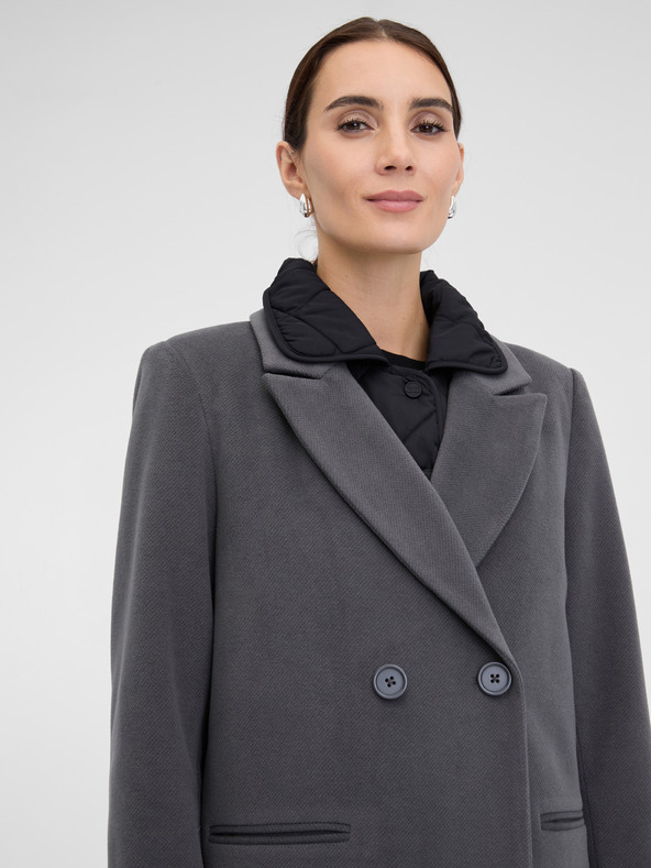 Orsay Sivý dámsky kabát ORSAY