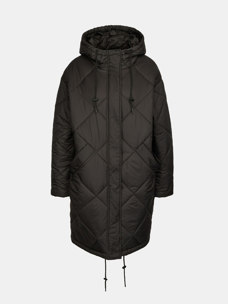 Orsay Čierny dámsky prešívaný kabát ORSAY