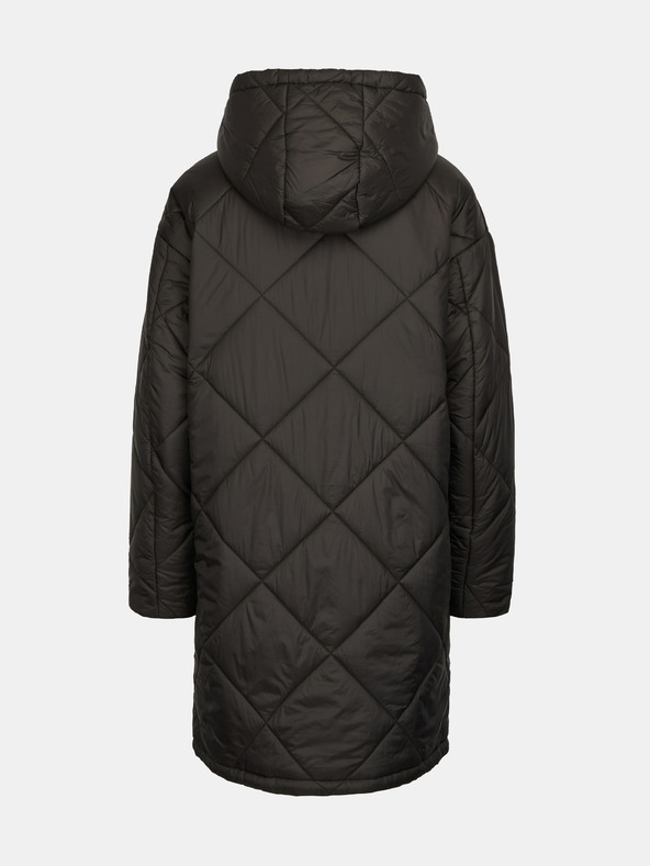 Orsay Čierny dámsky prešívaný kabát ORSAY