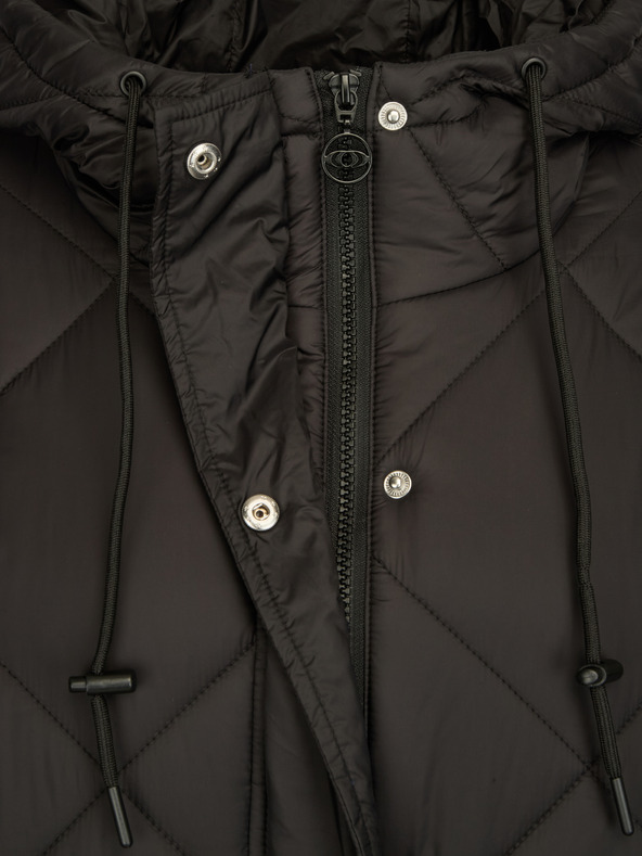 Orsay Čierny dámsky prešívaný kabát ORSAY