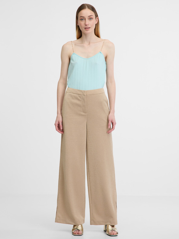 Orsay Béžové dámske široké nohavice ORSAY