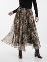 Orsay Hnedá dámska vzorovaná midi sukňa ORSAY