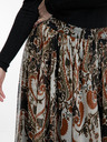 Orsay Hnedá dámska vzorovaná midi sukňa ORSAY