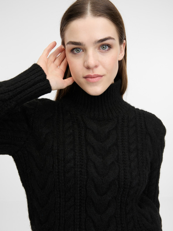 Orsay Čierny dámsky rolák ORSAY