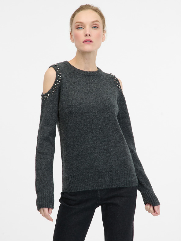 Orsay Tmavosivý dámsky sveter ORSAY