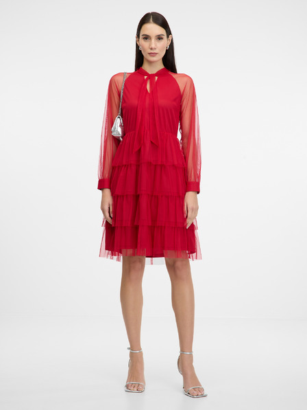 Orsay Červené dámske šaty po kolená ORSAY