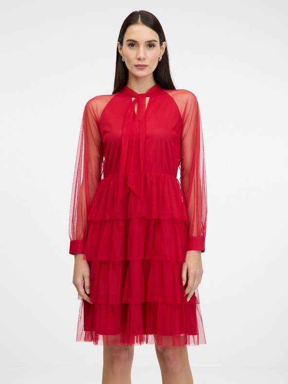 Orsay Červené dámske šaty po kolená ORSAY