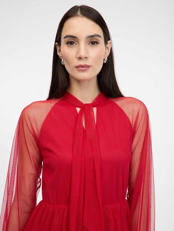 Orsay Červené dámske šaty po kolená ORSAY