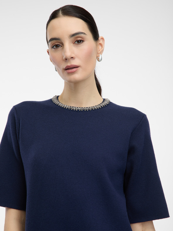 Orsay Tmavomodré dámske mini šaty ORSAY