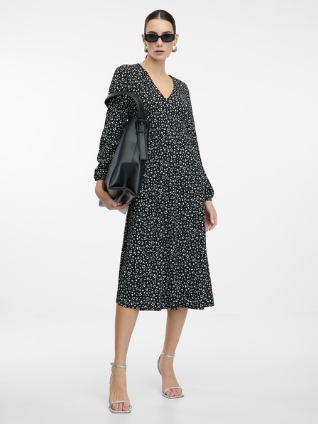 Orsay Čierne dámske midi šaty ORSAY