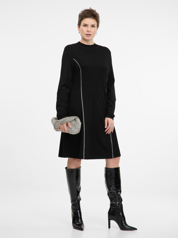 Orsay Čierne dámske šaty ORSAY