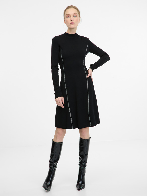 Orsay Čierne dámske šaty ORSAY