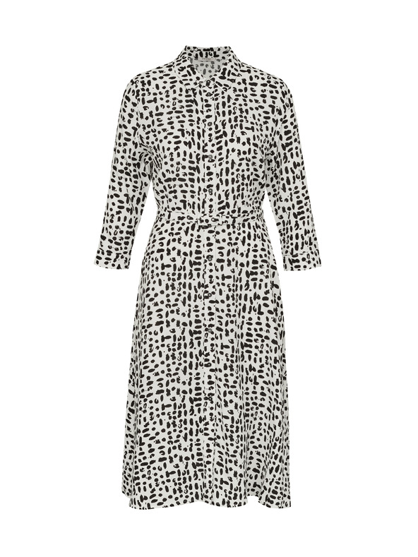 Orsay Krémové dámske košeľové šaty po kolená ORSAY