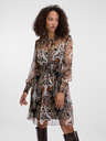 Orsay Hnedé dámske vzorované šaty ORSAY