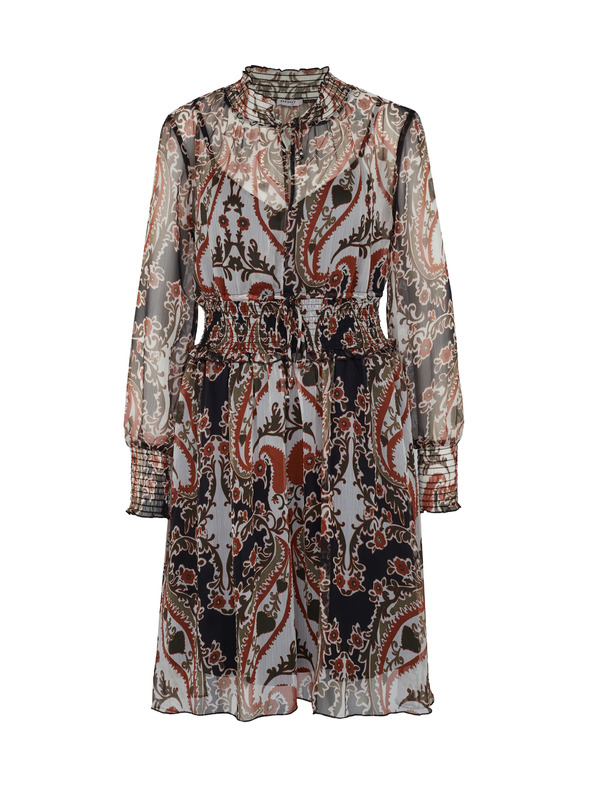 Orsay Hnedé dámske vzorované šaty ORSAY