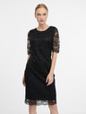 Orsay Čierne dámske šaty ku kolenám ORSAY