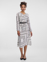 Orsay Biele vzorované dámske šaty po kolená ORSAY