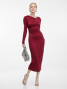 Orsay Vínové dámske midi šaty ORSAY