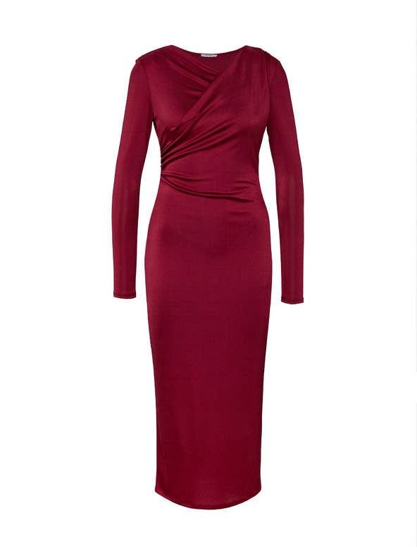 Orsay Vínové dámske midi šaty ORSAY