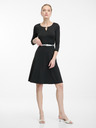 Orsay Čierne dámske šaty ku kolenám ORSAY